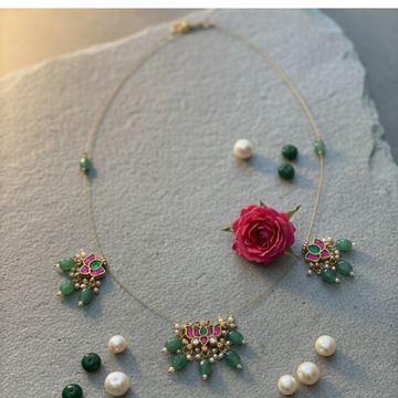 Zenshyn lotus jadau invisible chain - office wear