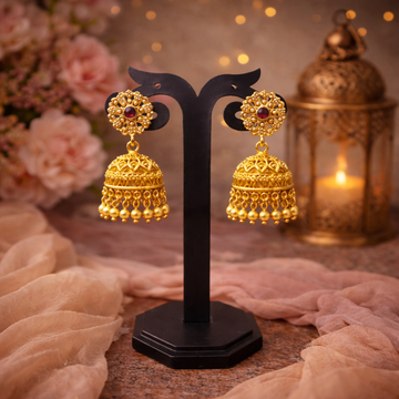 Zenshyn Tia premium gold microplated Jhumkas