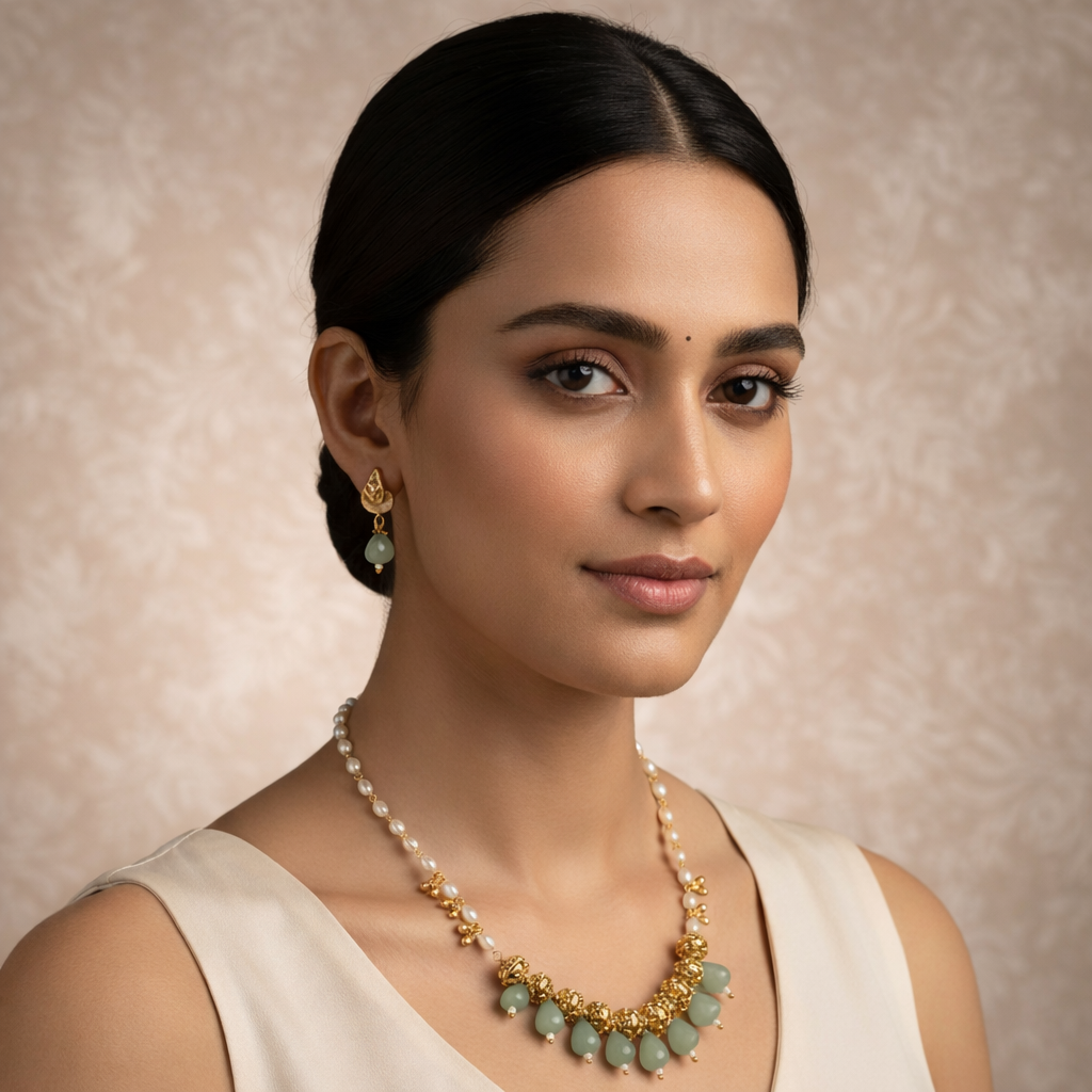 Zenshyn Pearl elegant minimal mala - office wear