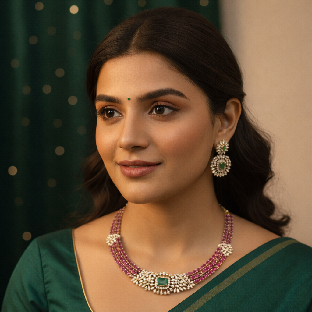 Zenshyn Riva classic Ruby AD necklace - Occasion set