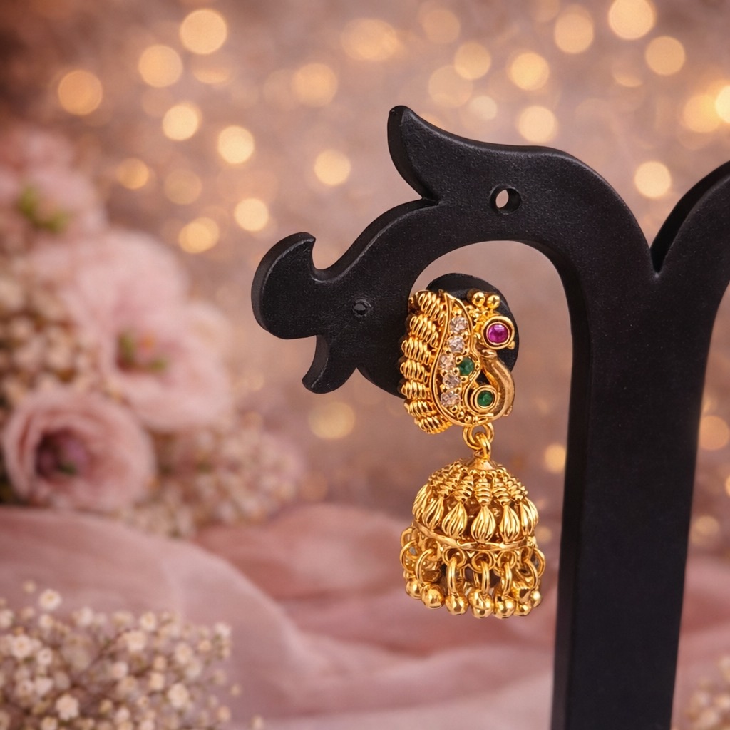 Premium Impon multistone Jhumkas - work to event