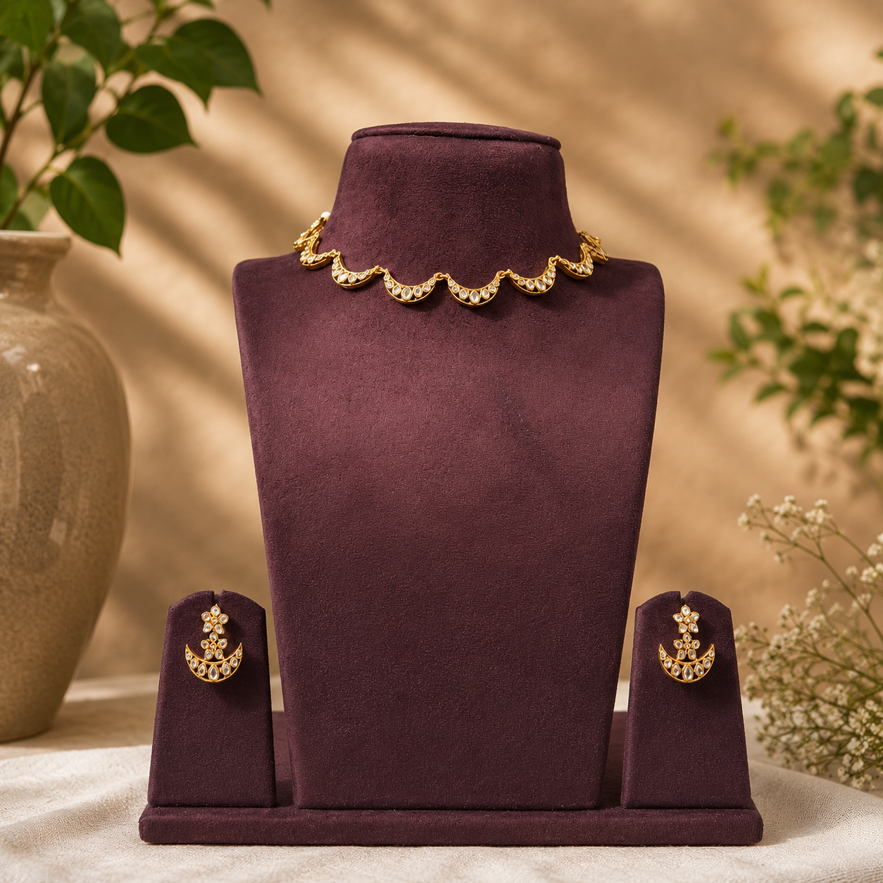 Premium viral white AD stone minimal necklace - minimal wear