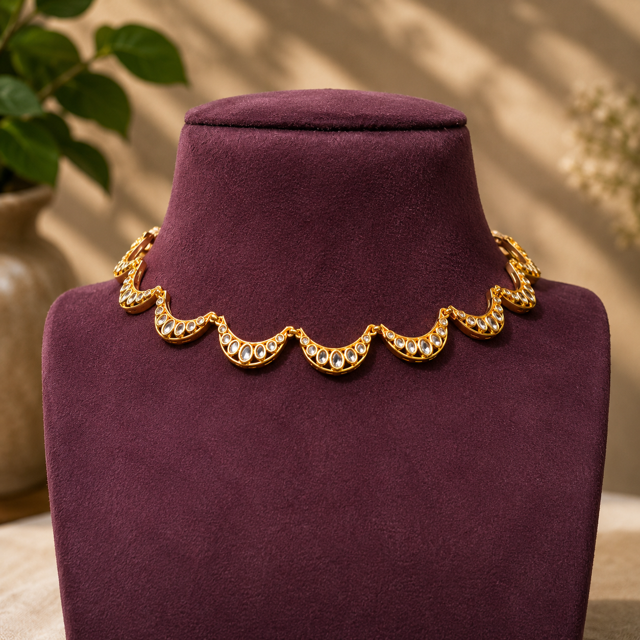 Premium viral white AD stone minimal necklace - minimal wear
