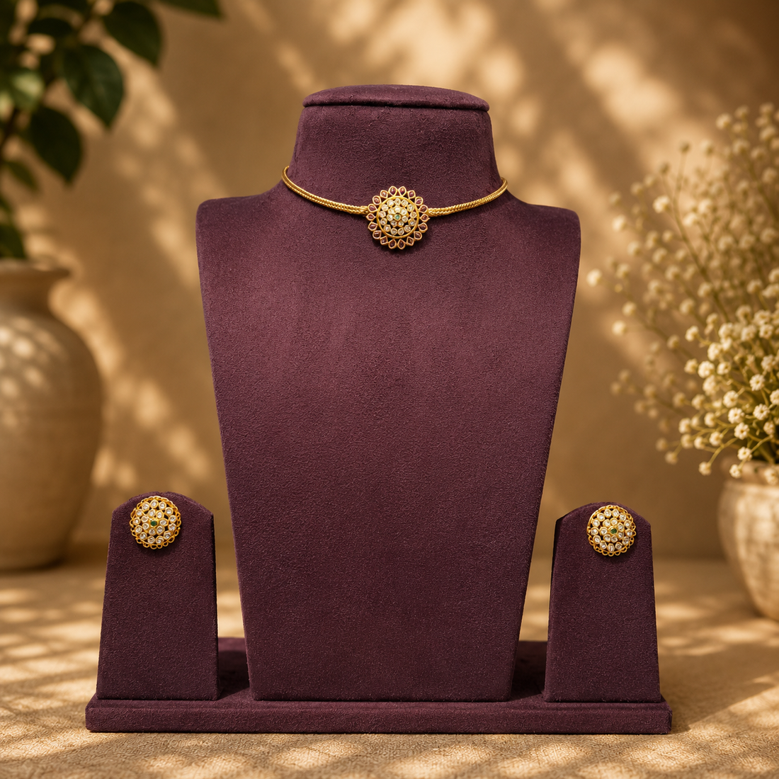 Premium viral kemp stone minimal necklace- minimal wear