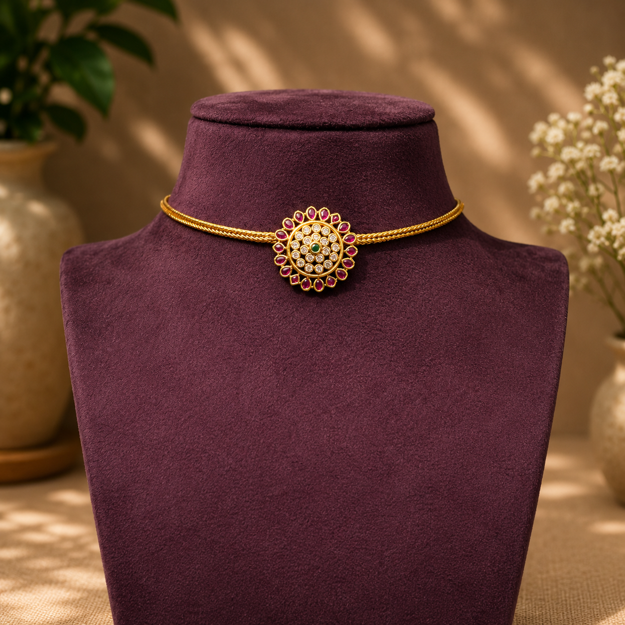 Premium viral kemp stone minimal necklace- minimal wear