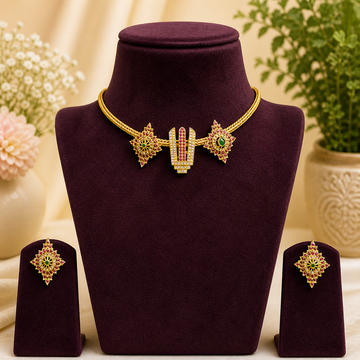 Premium trending Balaji kemp stone minimal necklace - minimal wear