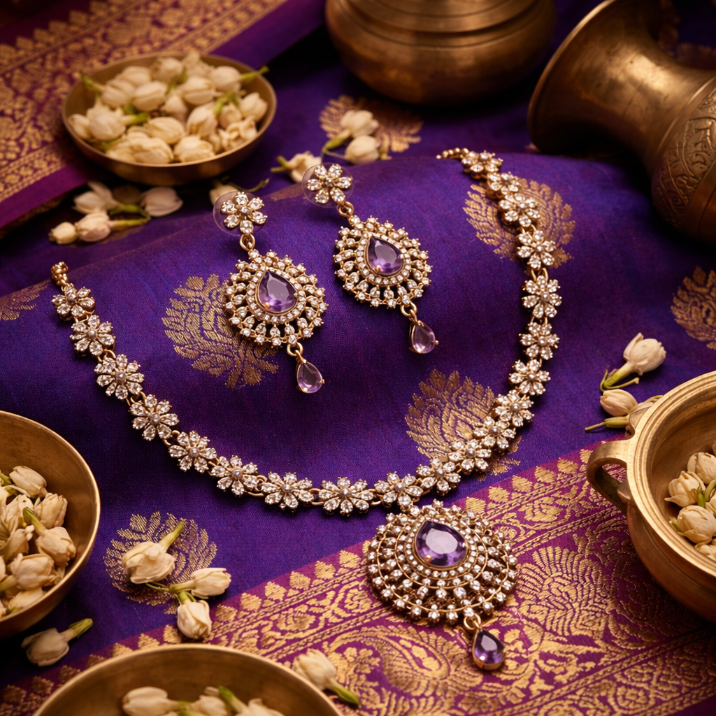 Prisha Elegant AD occasion necklace set - Work to Event