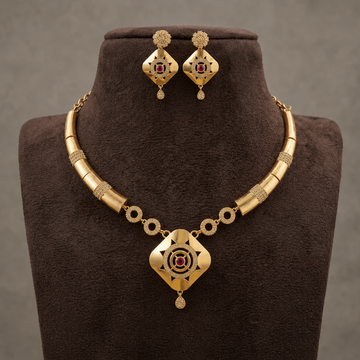 Premium Impon trendy Hasli necklace - occasion wear