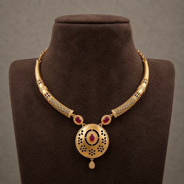 Premium Impon trendy Hasli necklace - occasion wear