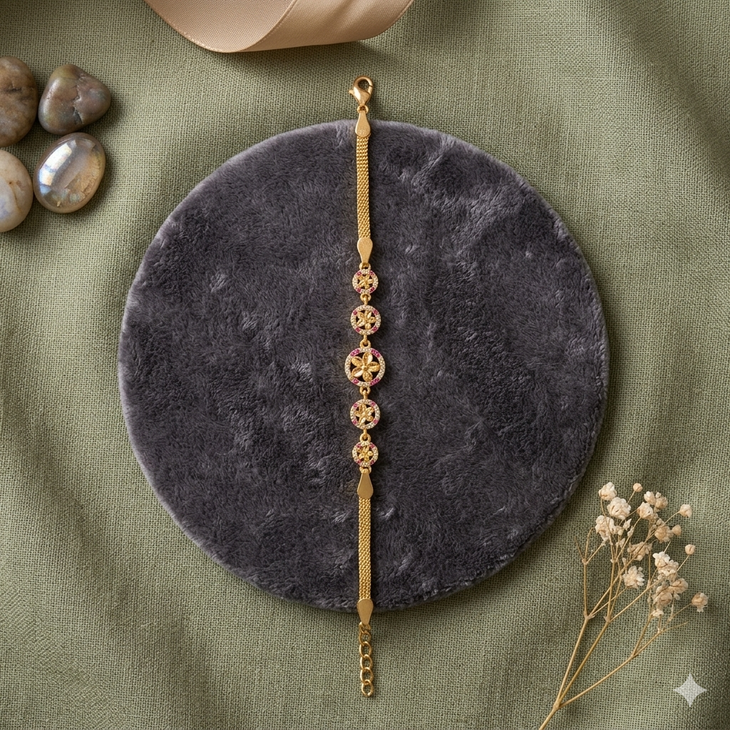 Premium impon AD stone minimal Bracelet- Office wear