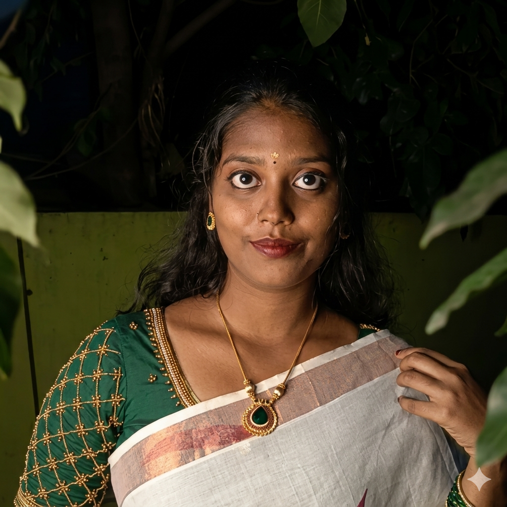 Anvi Green Palakka Minimal Chain – Office Wear