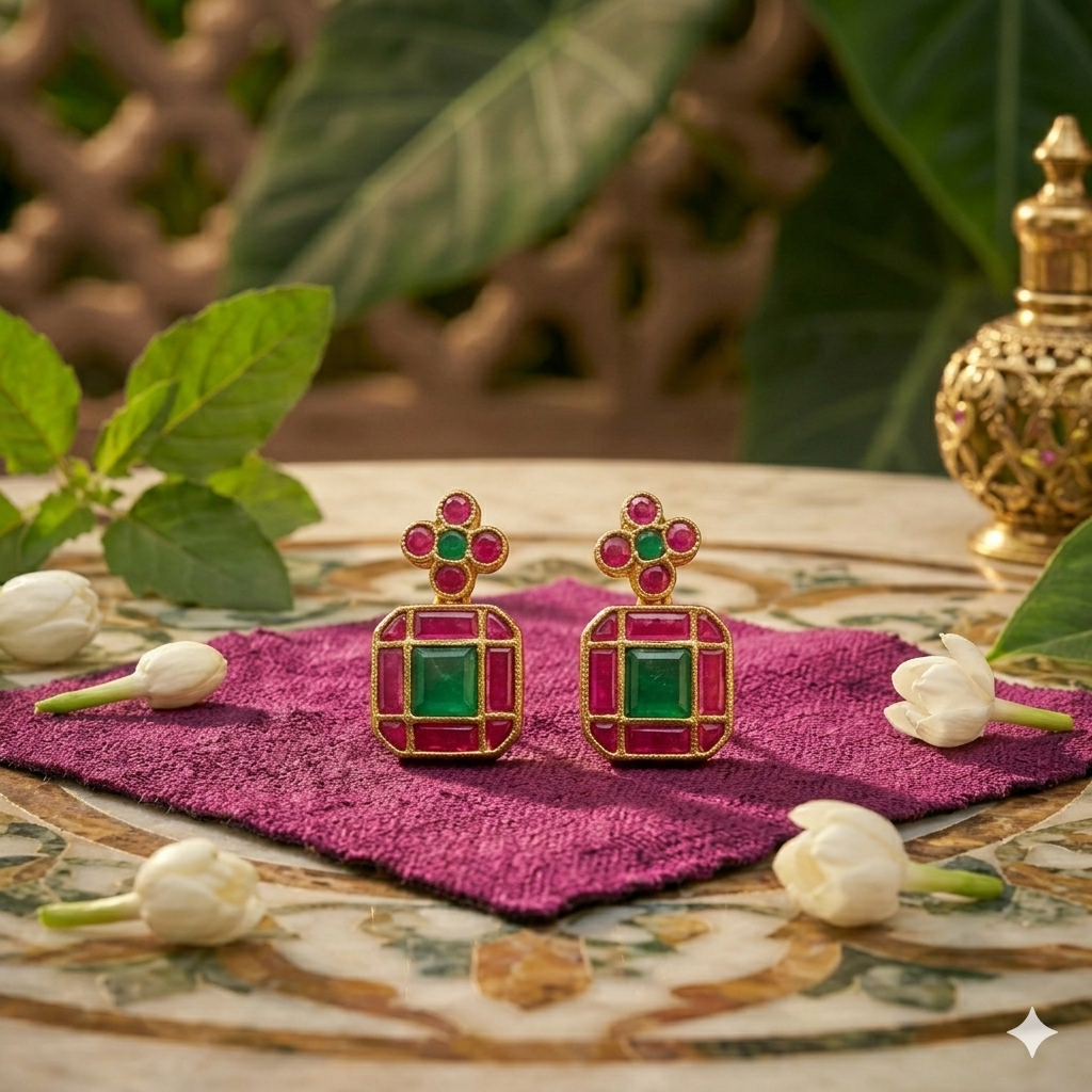 Zamindarani kasumala with Jadau pendant Haram - occasion wear