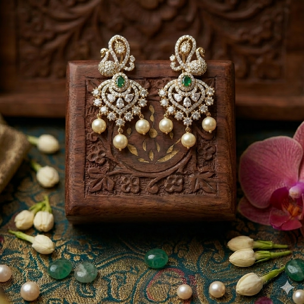 Vira  AD stone statement necklace - occasion set