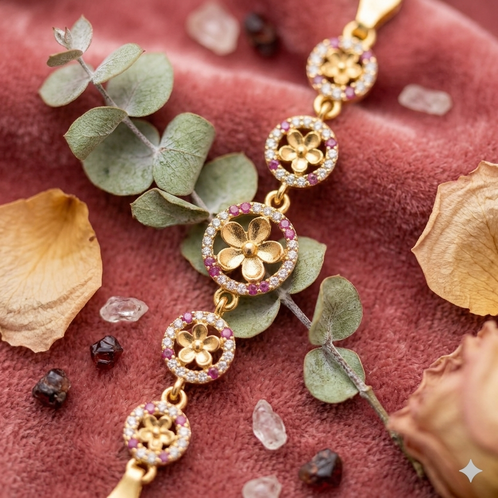 Premium impon AD stone minimal Bracelet- Office wear