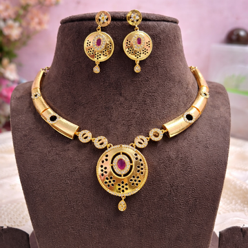 Premium Impon trendy Hasli necklace - occasion wear