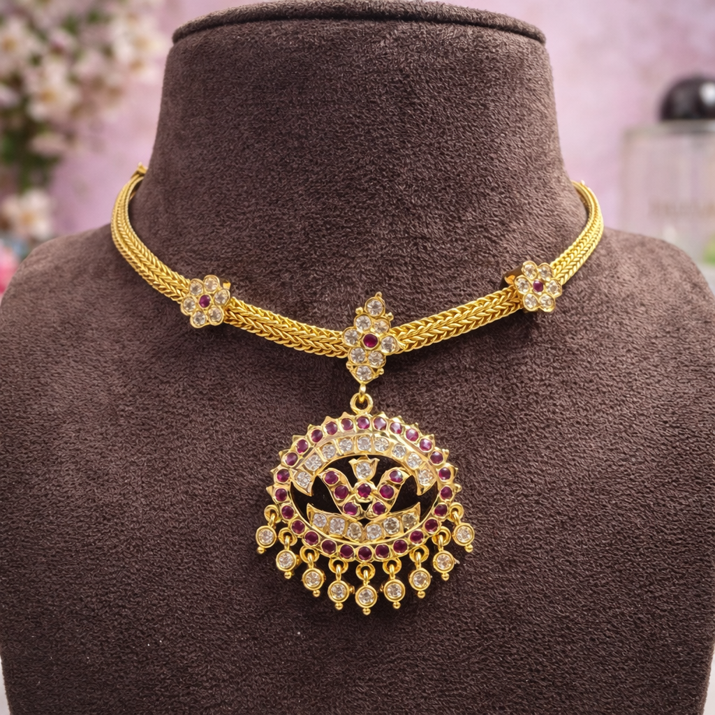 Premium impon CZ stone vintage attigai - Occasion wear