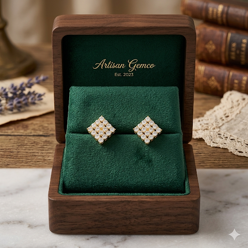 Premium Impon CZ White & Ruby stone Earrings Combo – work to event