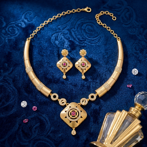 Premium Impon trendy Hasli necklace - occasion wear