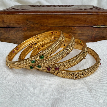 Premium antique Lakshmi Bangles ( a set of 4)- office wear